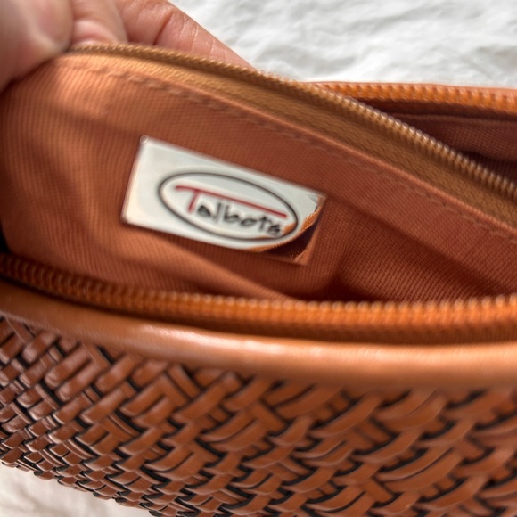 Talbots Brown Leather Woven Bag with Braided Straps – Excellent Condition - Picture 7 of 14